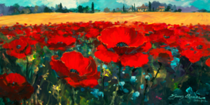 James Coleman James Coleman Poppies in a Summer Breeze (SN)